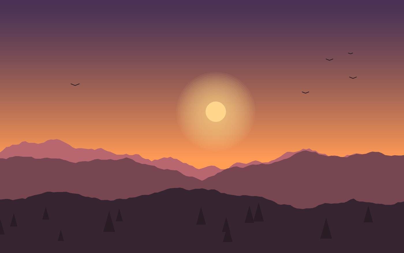 Landschaftsillustration