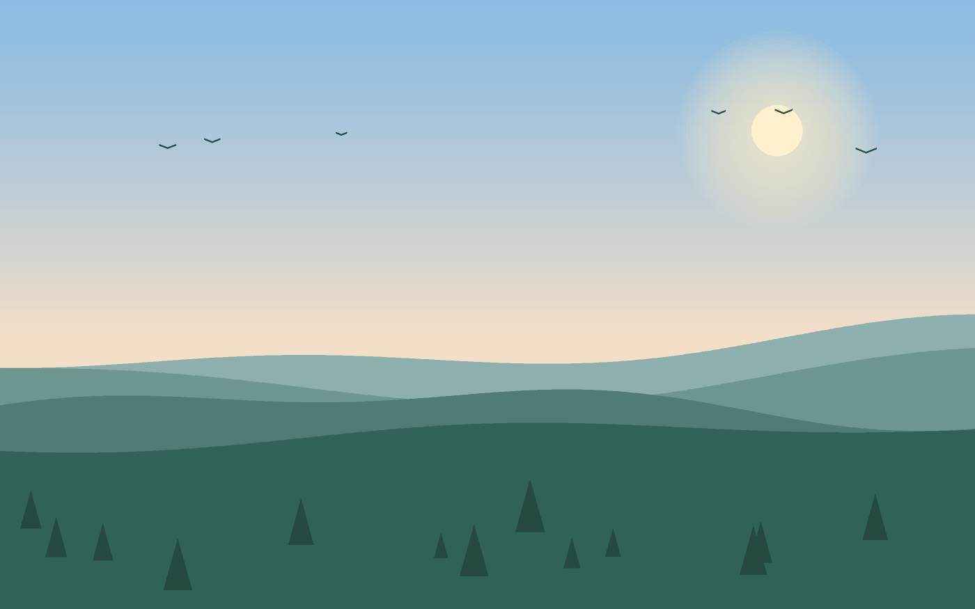Landschapsillustratie