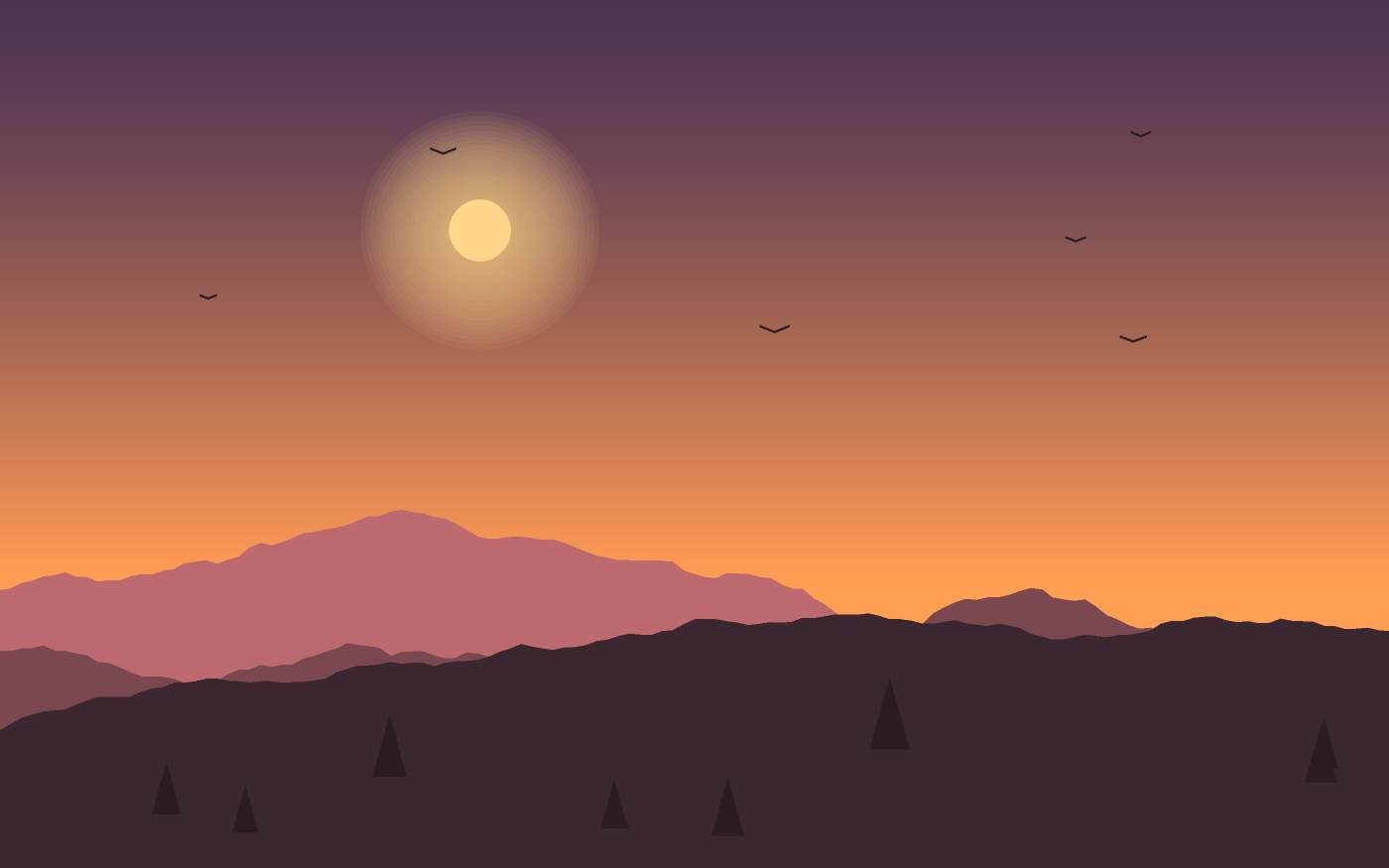 Landschapsillustratie