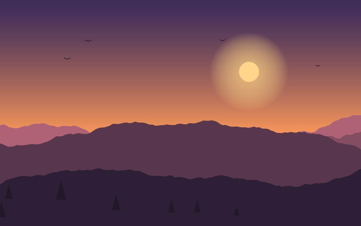Landschapsillustratie