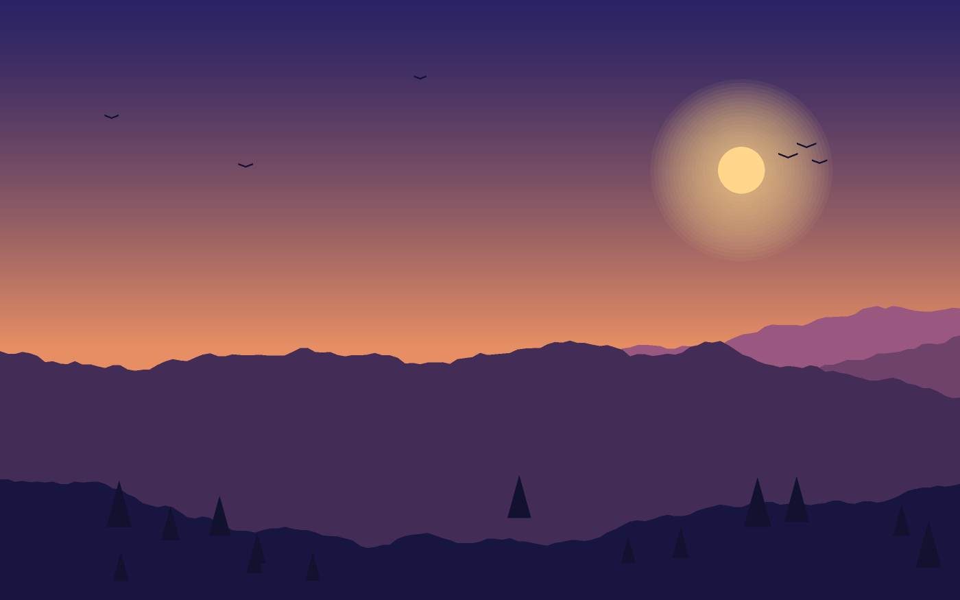 Ilustración de un paisaje