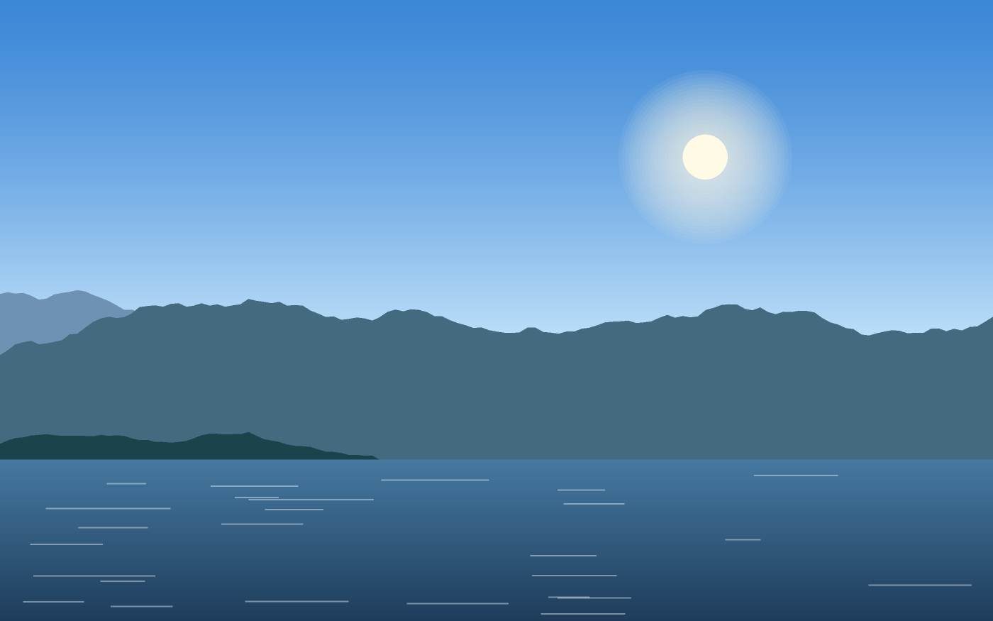 Illustrazione di un paesaggio